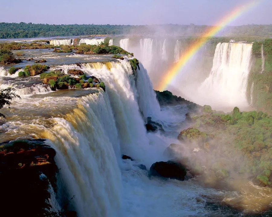Rainbow Iguazu Falls